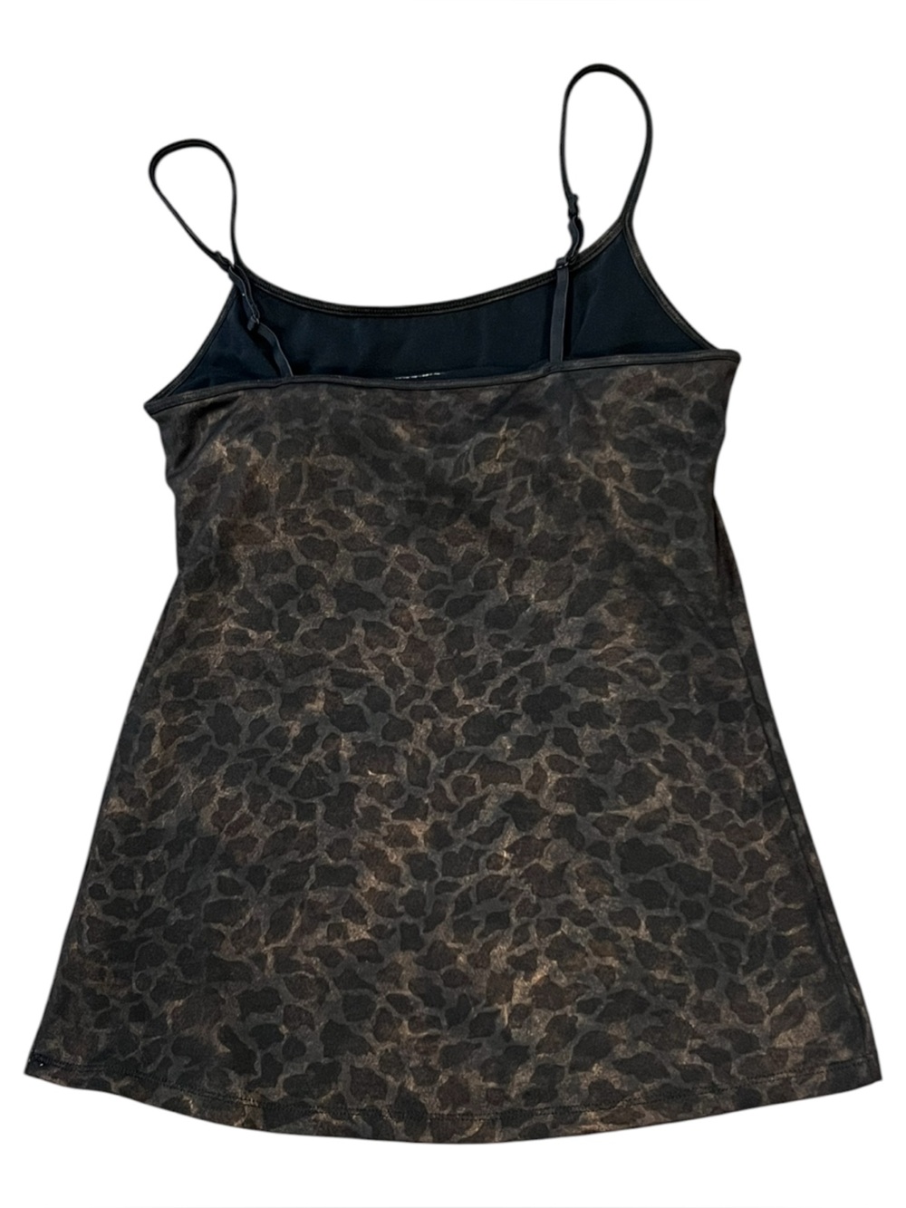 Express Brown Leopard Print Spaghetti Adjustable Strap Cami Bra Liner Small - Picture 2 of 10